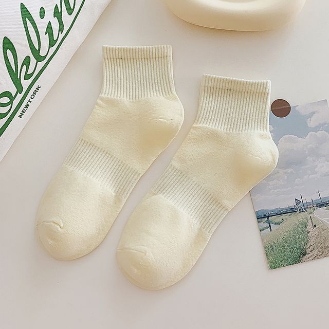 Set of 3 Pairs: Plain Ribbed Socks SpreePicky