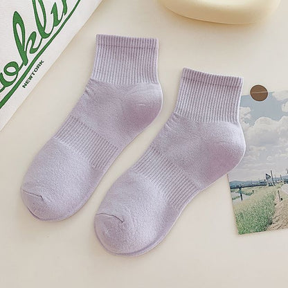 Set of 3 Pairs: Plain Ribbed Socks SpreePicky