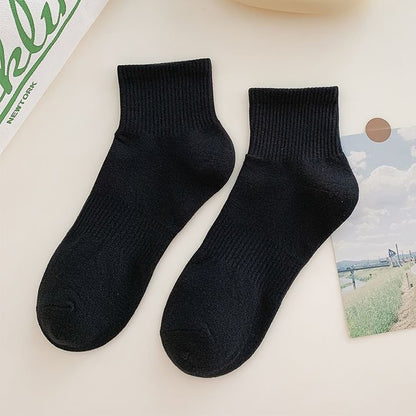 Set of 3 Pairs: Plain Ribbed Socks SpreePicky