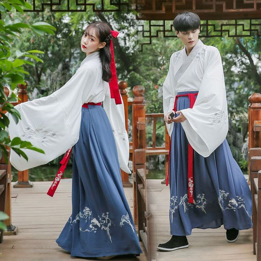 Couple Matching Traditional Chinese Embroidered Open Front Jacket SpreePicky