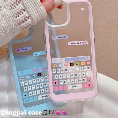 Keyboard Print Phone Case - iPhone 14 Pro Max / 14 Pro / 14 Max / 14 / 13 Pro Max / 13 Pro / 13 / 13 mini / 12 Pro Max / 12 Pro / 12 / 12 mini / 11 Pro Max / 11 Pro / 11 / SE / XS Max / XS / XR / X / 8 / 8 Plus / 7 / 7 Plus SpreePicky