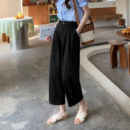 High Waist Plain Harem Pants SpreePicky