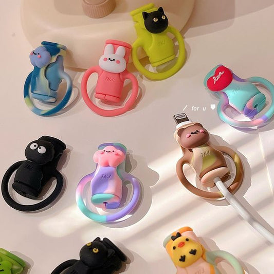 Cartoon Silicone Cable Protector SpreePicky