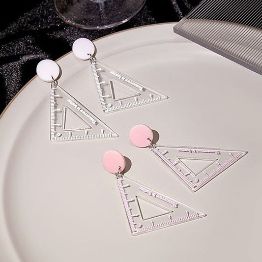 Cutout Triangle Ruler Earring SpreePicky