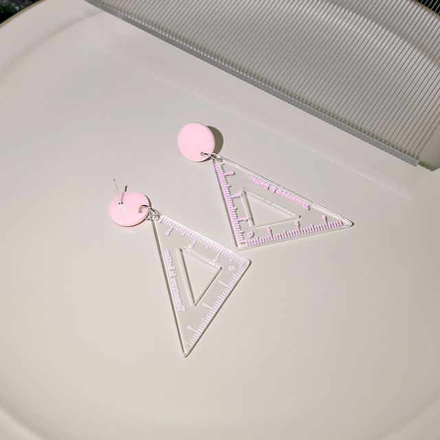 Cutout Triangle Ruler Earring SpreePicky