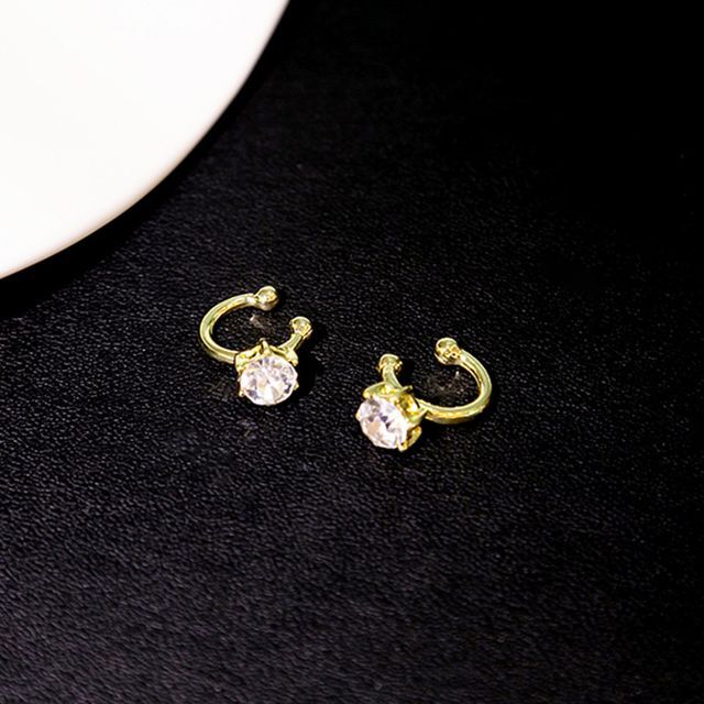 Rhinestone Geometric Alloy Earring SpreePicky