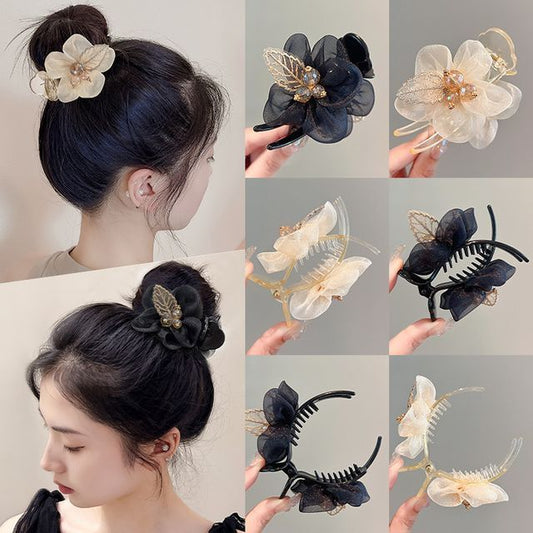 Leaf Mesh Acrylic Hair Clip SpreePicky