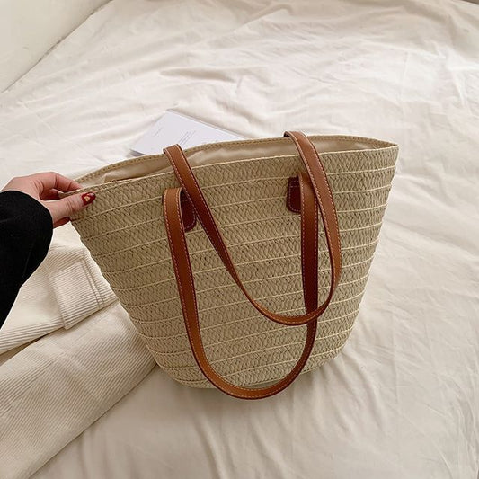 Straw Basket Shoulder Bag SpreePicky