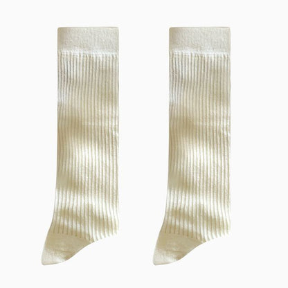 Set Of 2: Plain Ribbed Socks SpreePicky