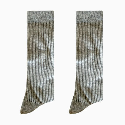 Set Of 2: Plain Ribbed Socks SpreePicky