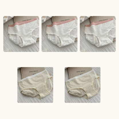 Plain Cutout Bikini Panties / Set SpreePicky