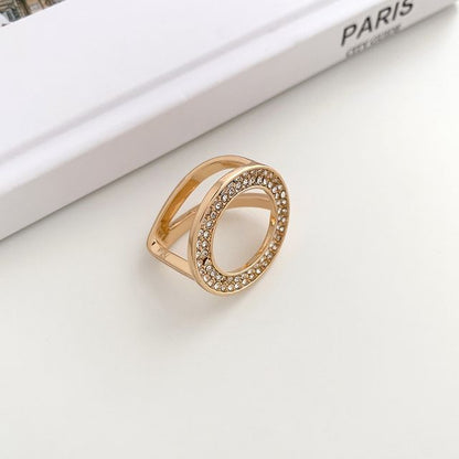 Faux Pearl Alloy Scarf Ring SpreePicky