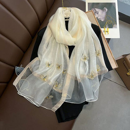 Butterfly Faux Pearl Shawl SpreePicky