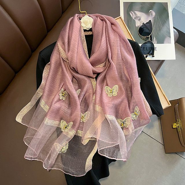 Butterfly Faux Pearl Shawl SpreePicky