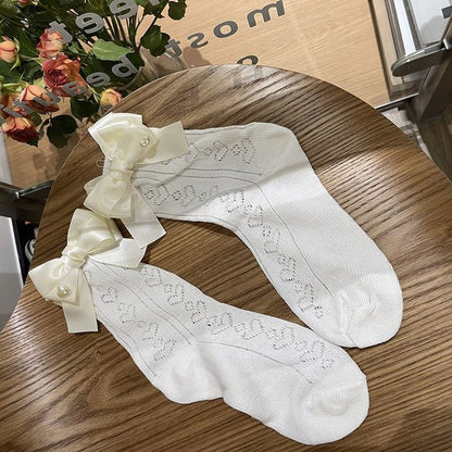 Bow Accent Lace Socks SpreePicky