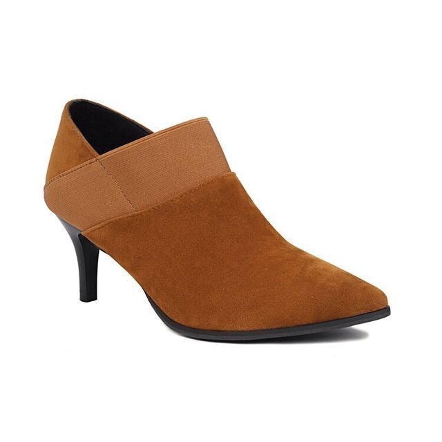 Pointy Toe High Heel Ankle Boots SpreePicky