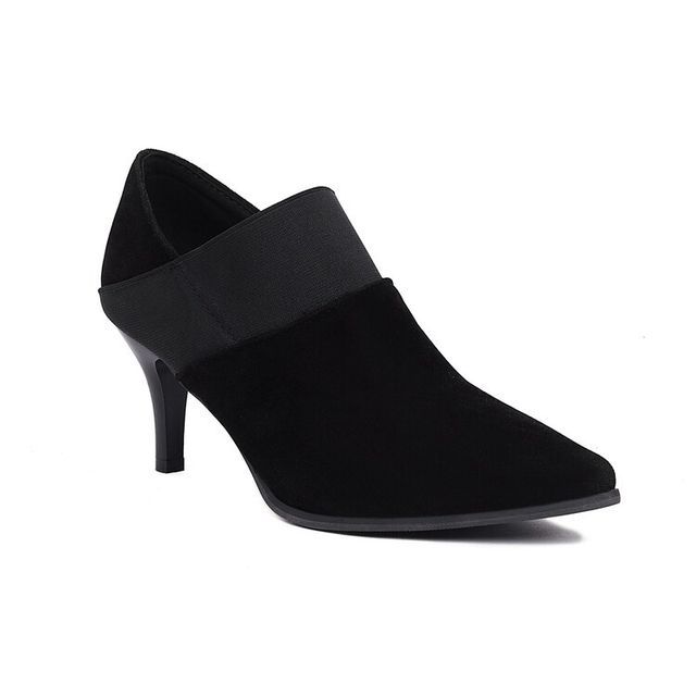 Pointy Toe High Heel Ankle Boots SpreePicky