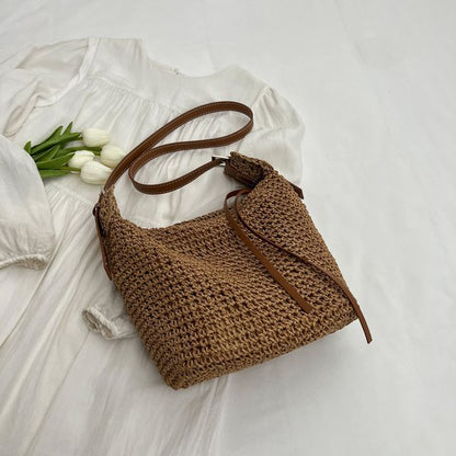 Straw Bucket Bag SpreePicky