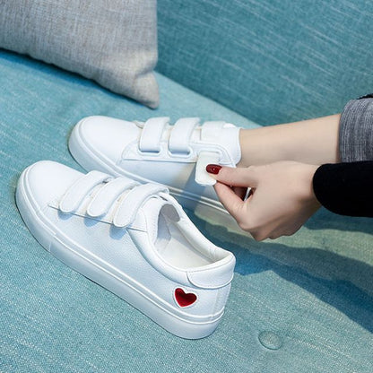 Heart Adhesive Strap Sneakers SpreePicky