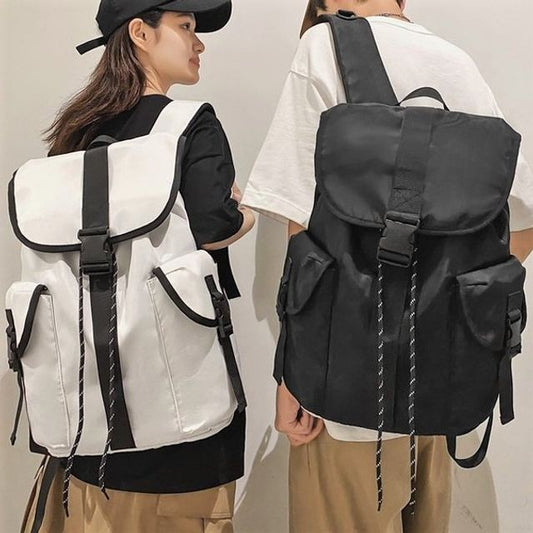 Flap Buckle Nylon Backpack mySite