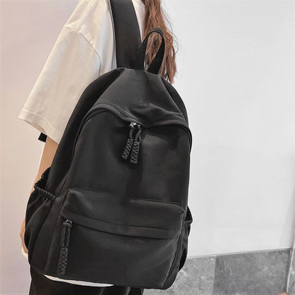 Plain Nylon Backpack mySite