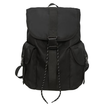 Flap Buckle Nylon Backpack mySite