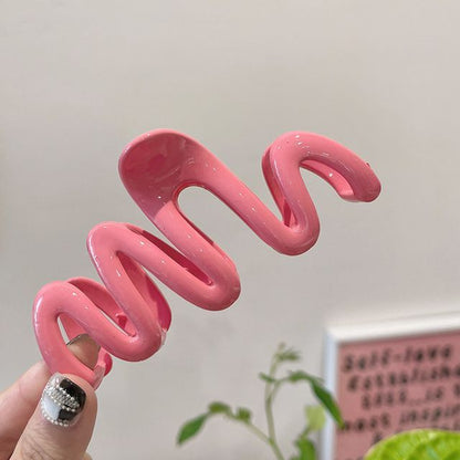 Wavy Plastic Hair Clamp SpreePicky