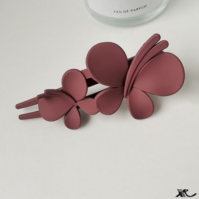 Matte Butterfly Resin Hair Clip SpreePicky