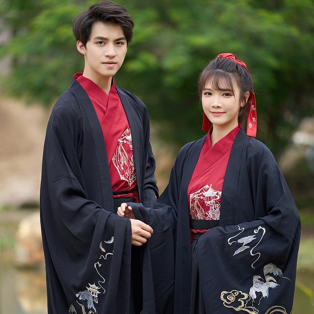 Couple Matching Traditional Chinese Costume Embroidered Cape / Long SpreePicky