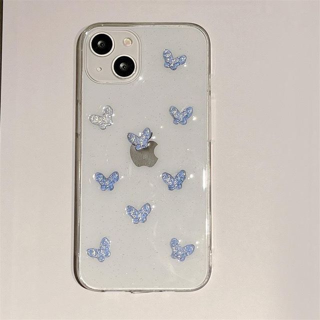 Butterfly / Heart Transparent Phone Case SpreePicky