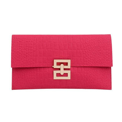 Flap Crocodile Grain Clutch SpreePicky