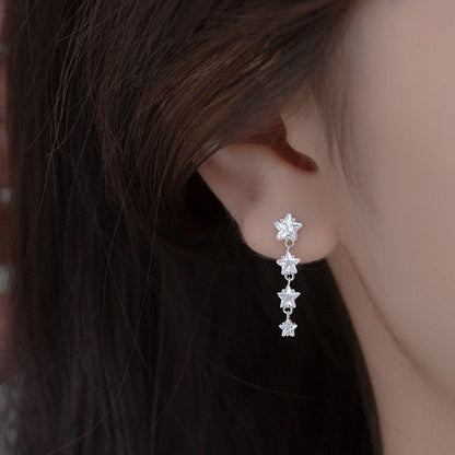 Star Rhinestone Dangle Earring SpreePicky