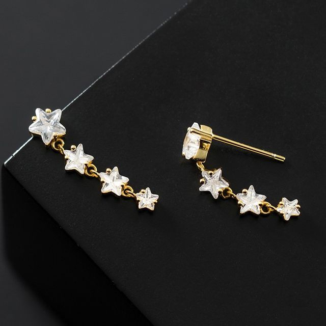 Star Rhinestone Dangle Earring SpreePicky