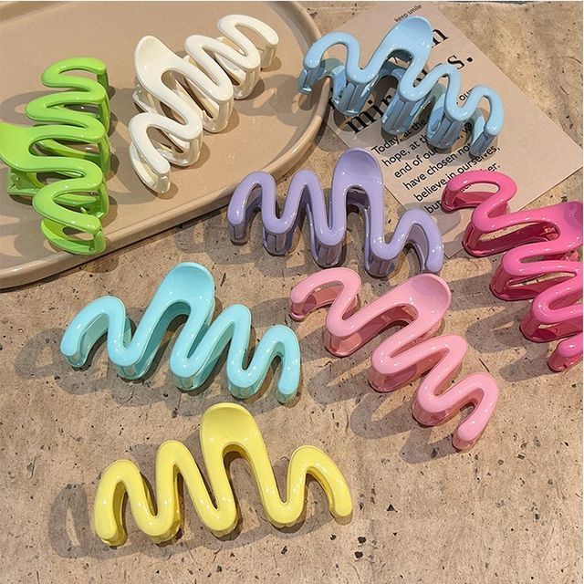 Curve Acrylic Hair Clamp SpreePicky