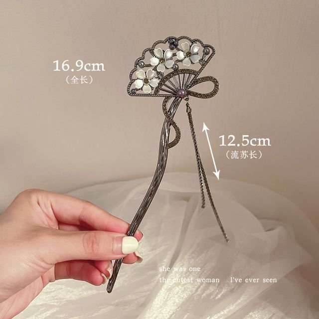 Floral Acrylic Alloy Hair Stick SpreePicky