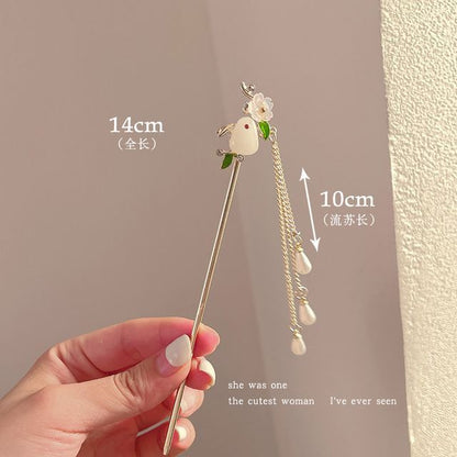 Floral Acrylic Alloy Hair Stick SpreePicky