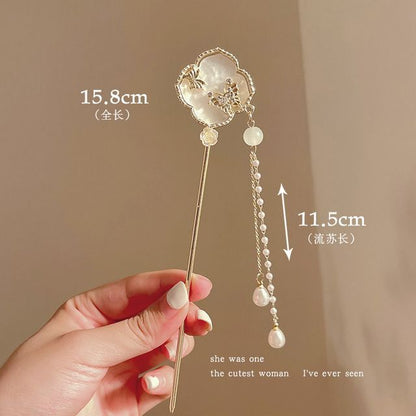 Floral Acrylic Alloy Hair Stick SpreePicky