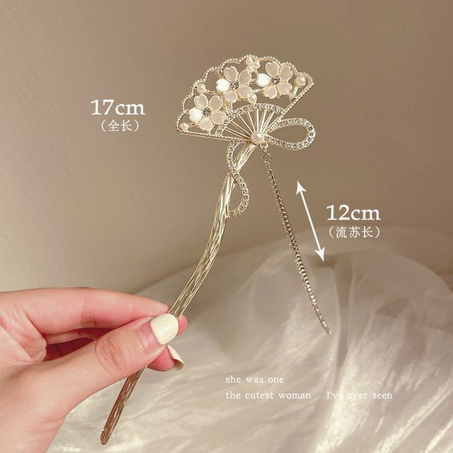 Floral Acrylic Alloy Hair Stick SpreePicky