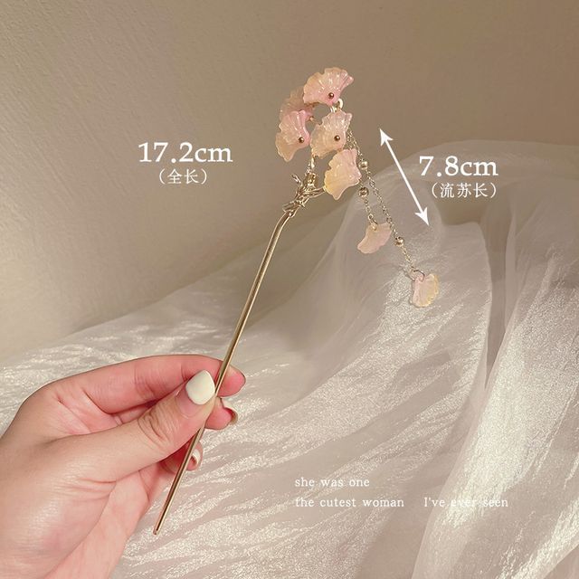 Floral Acrylic Alloy Hair Stick SpreePicky