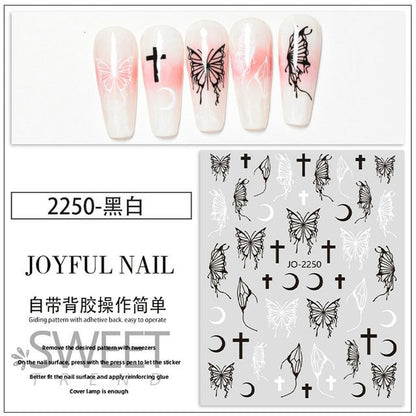 Butterfly Metallic Nail Art Stickers SpreePicky