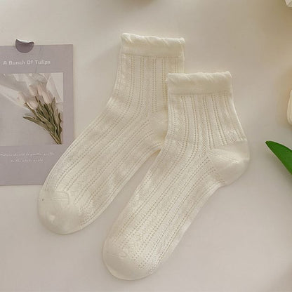 Plain Frill Short Socks Set SpreePicky