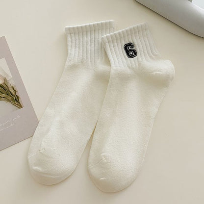 Embroidered Short Socks Set SpreePicky