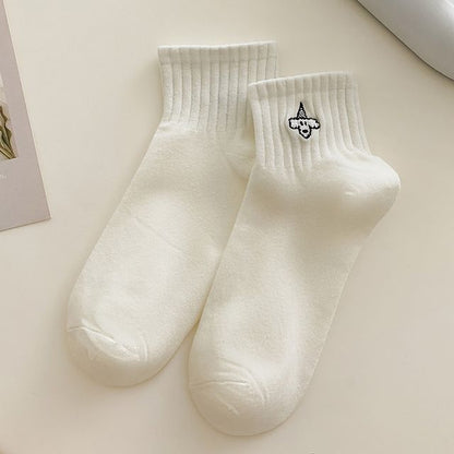 Embroidered Short Socks Set SpreePicky