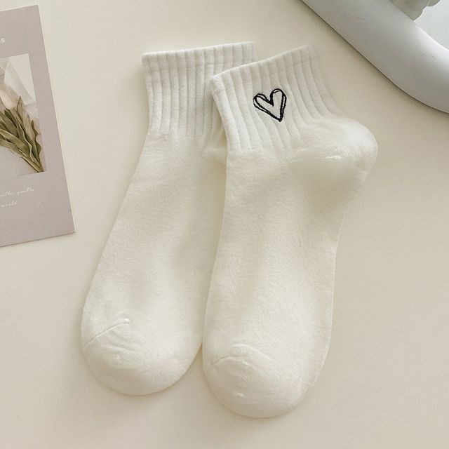 Embroidered Short Socks Set SpreePicky