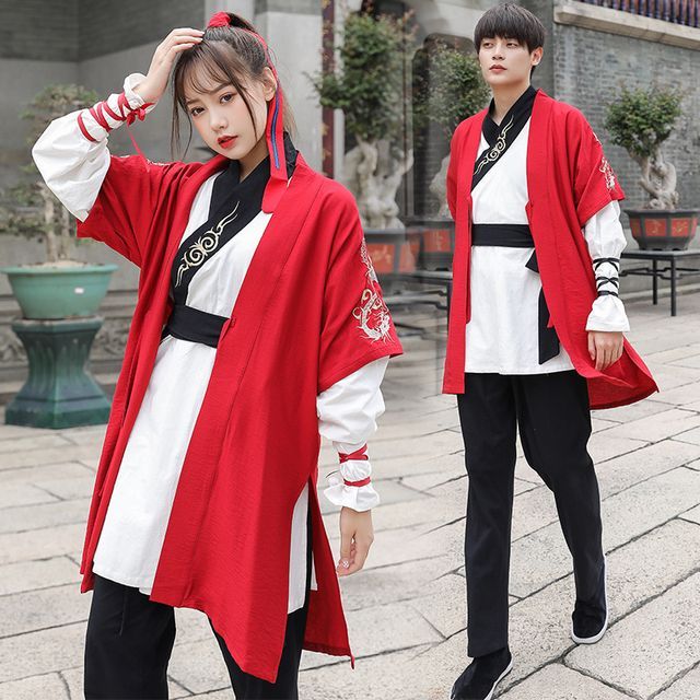 Traditional Chinese Costume Open Front Jacket / Long SpreePicky