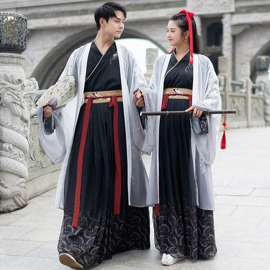 Traditional Chinese Couple Matching Costume Long SpreePicky