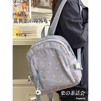 Floral Print Backpack SpreePicky