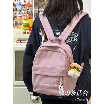 Letter Embroidered Backpack SpreePicky