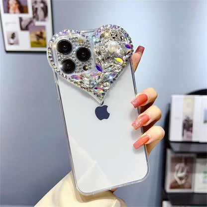 Heart Embellished Phone Case SpreePicky