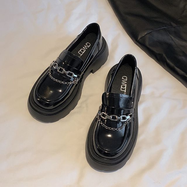 Platform Chain Loafers SpreePicky